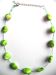 Naszyjnik z MOCNO zielonej masy perłowej